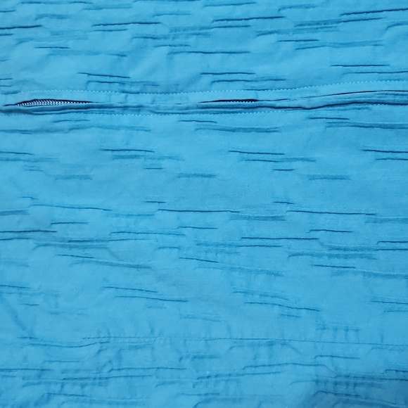 CJ BANKS SIZE 3X  beautiful blue cotton/poly/spandex textured lightweight jacket - Picture 2 of 8